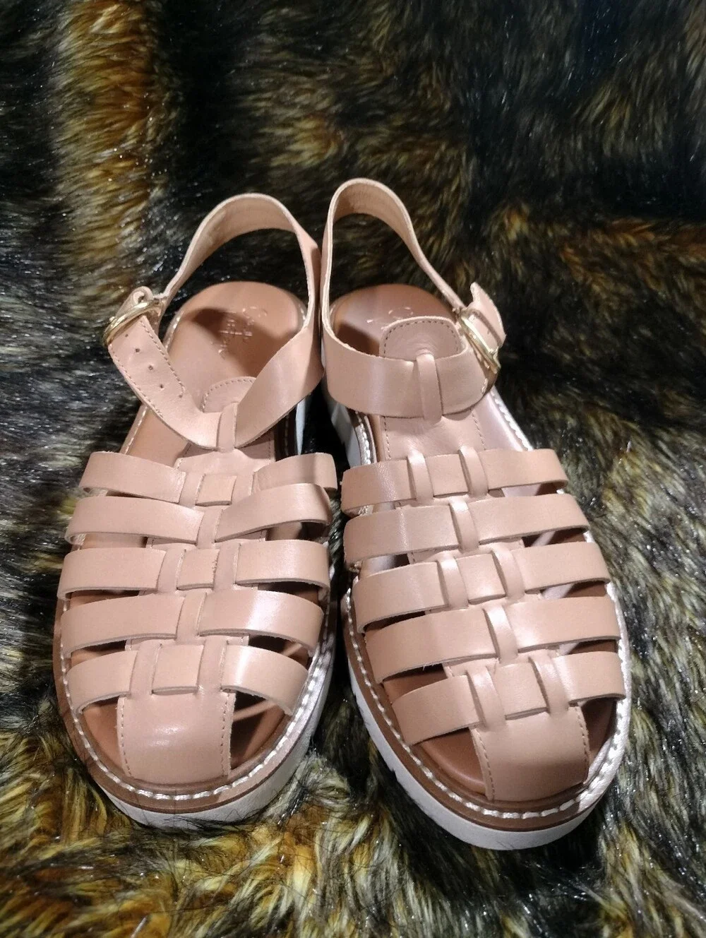 Crown Woven Slingback Sandal in Blush Pink